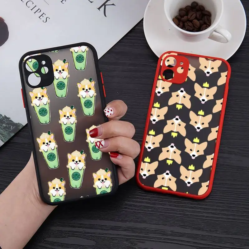 

Chihuahua dog cute cartoon Phone Case matte transparent For iphone 7 8 11 12 plus mini x xs xr pro max cover