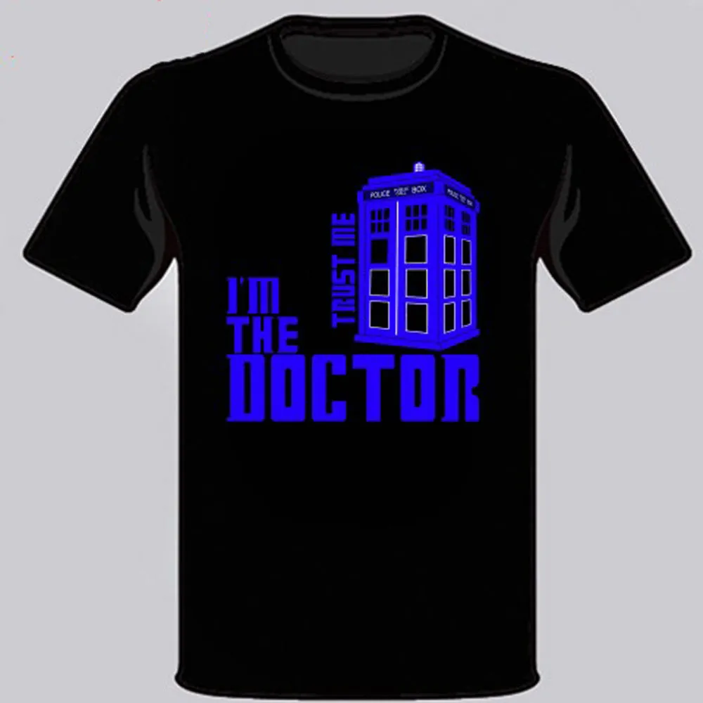 Новая футболка Dr Who Trust Me Famous Tv Show Men'S черная размер S M L Xl 2Xl 3Xl свободный топ Ajax |