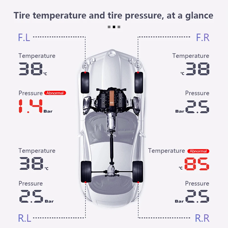 Vtopek беспроводная автомобильная система сигнализации давления в шинах TPMS