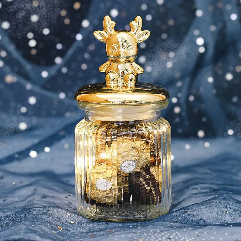 Стекло бутылка Мёд горшок уплотнение деликатес Свадебная конфетная коробка для