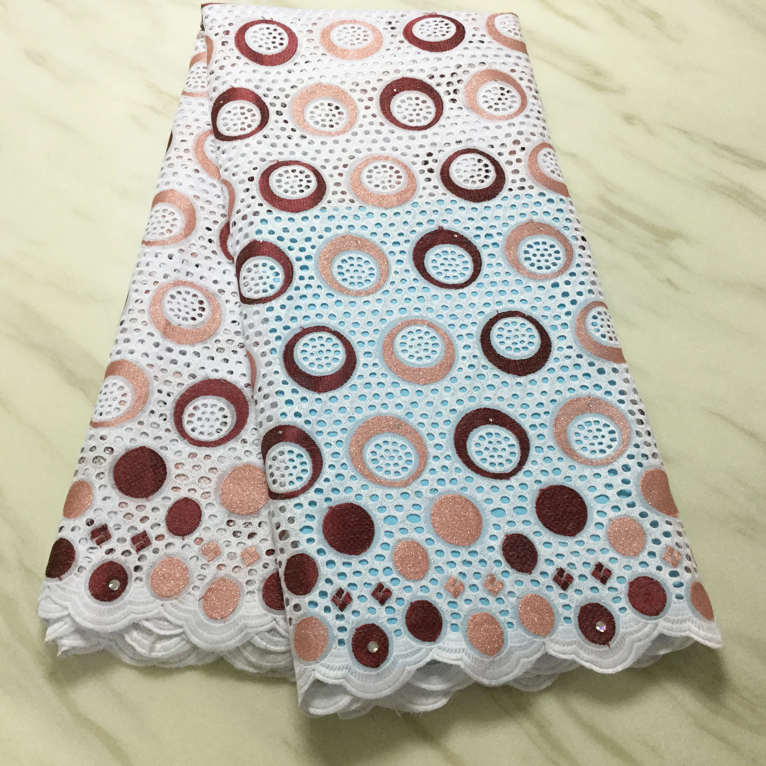 Лидер продаж желтое вино африканская сухая кружевная ткань 2020