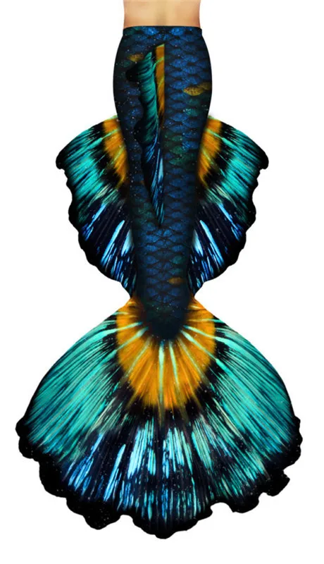Женский пляжный костюм русалки без моноласт на заказ | Тематическая одежда и