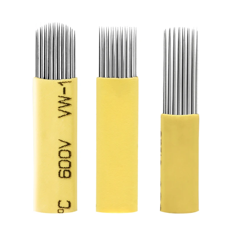 15/17/19 штырьков двухрядные иглы для микроблейдинга косметические инструменты