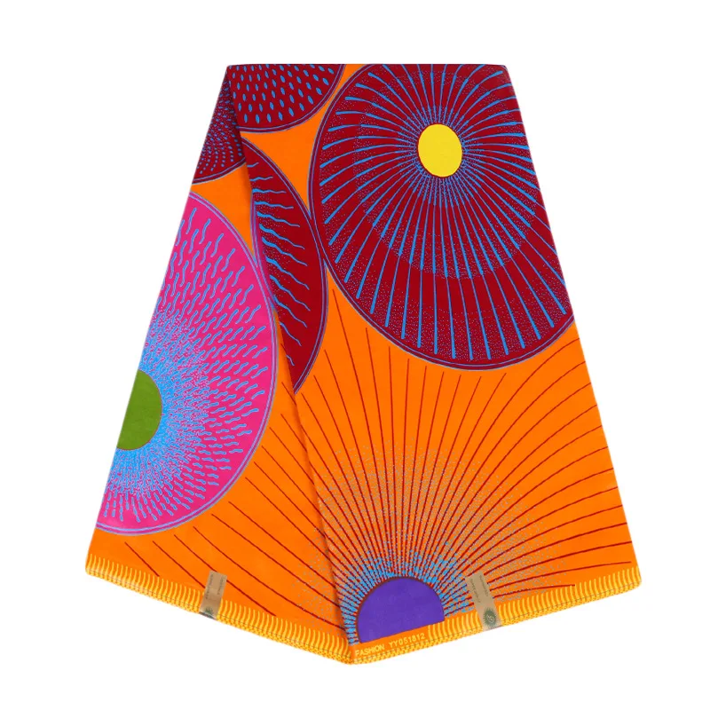 2019 г. новейший дизайн яркая Яркая Ткань с Африканским принтом африканская