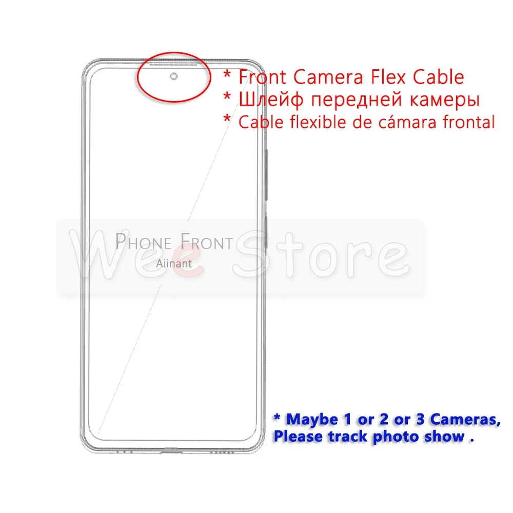 Модуль для маленькой фронтальной камеры Huawei Honor 8 9 10 20 Lite View 30 8A 8C 8X 9i 20i 20s Pro|Шлейфы