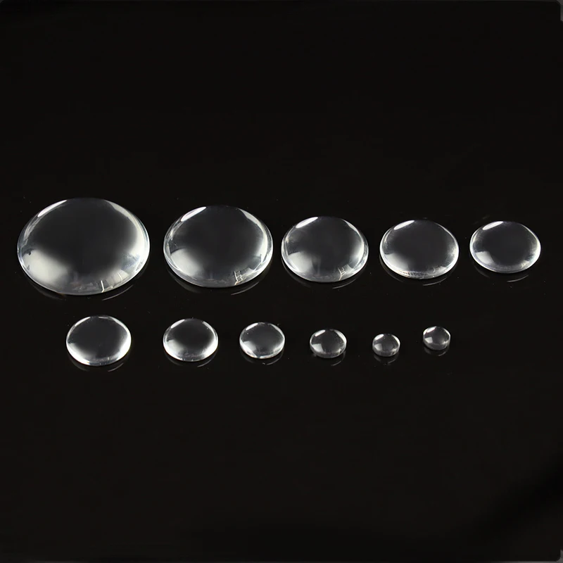 1pack Transparent Clear Crystal Cabochon Cameo Round Flat Back Glass 6-30mm DIY Jewelry Making Accessories | Украшения и