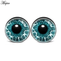 miqiao 2pcs european and american fashion blue eyes acrylic pulley 4mm 18mm exquisite piercing jewelry