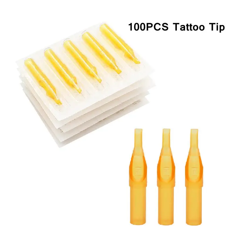 Одноразовые Стерильные трубки татуировки пластиковые наконечники (насадки) иглы