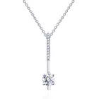 Ожерелье Tianyu из настоящего белого золота с драгоценными камнями 10 к, 5,5 мм, круглое ожерелье с бриллиантом DEF и муассанитом, элегантное ожерелье для свадебной вечеринки, ювелирные украшения в подарок