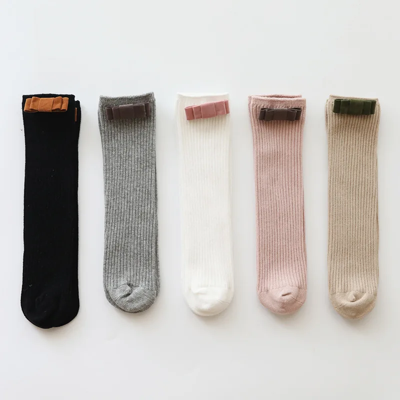

Baby Girls Kids Knee High Socks Children Long Socks Black White Pink School Sock for Boy Sports Leg Warm Spring Autumn