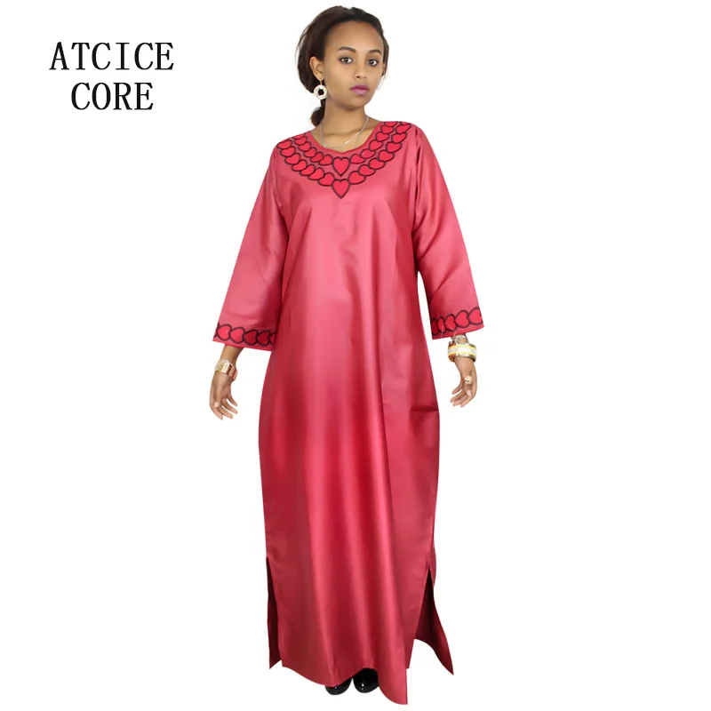 Африканское платье для женщин bazin Роскошное дизайнерское с вышивкой и шарфом |