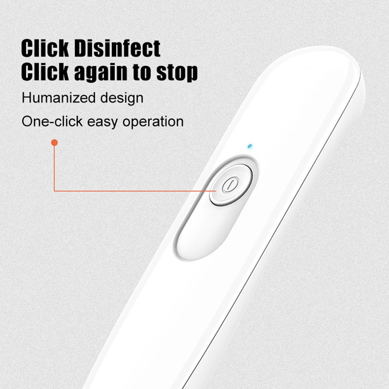 

Handheld UV Lamp Portable Mini Rechargeable Cleaning Lamp Stick for Home Travel SGA998