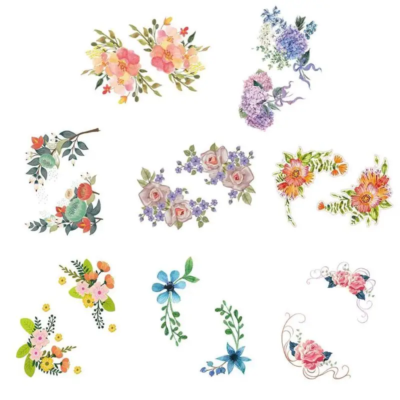 Съемный Настенный стикер для творчества цветы холодильник ПВХ 8 цветов | Дом и сад