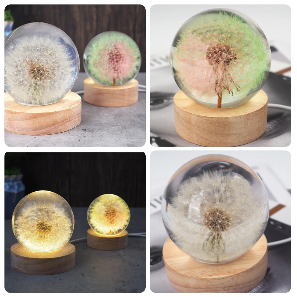 

Силиконовая форма «сделай сам» для хрустального шара, ночного освещения, форма для эпоксидной смолы, ремесла ручной работы, форма круглой ф...