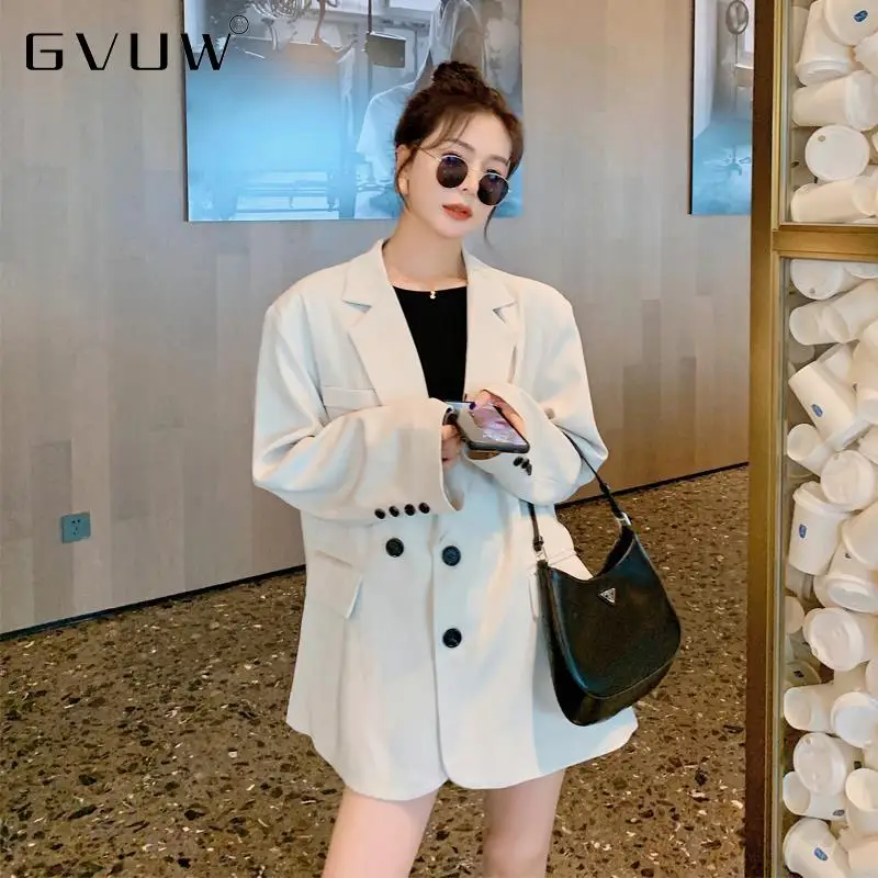 

Новинка Весна 2021 корейский свободный костюм пальто женский Британский Повседневный дизайн белый маленький костюм