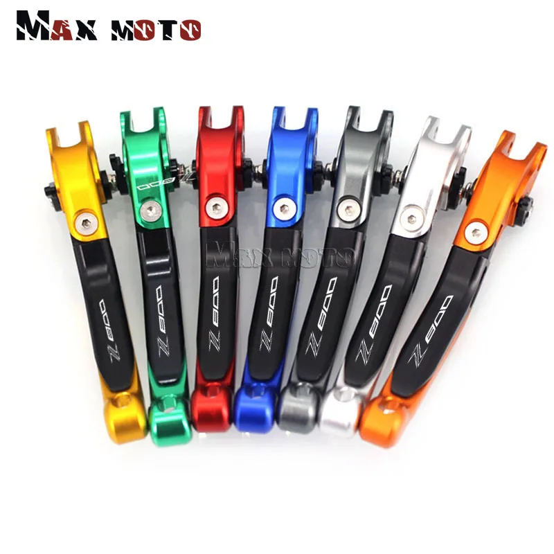 

For KAWASAKI Z800/E version 2013-2019 2018 2017 2016 Motorcycle Accessories Folding Extendable Brake Clutch Levers LOGO Z800