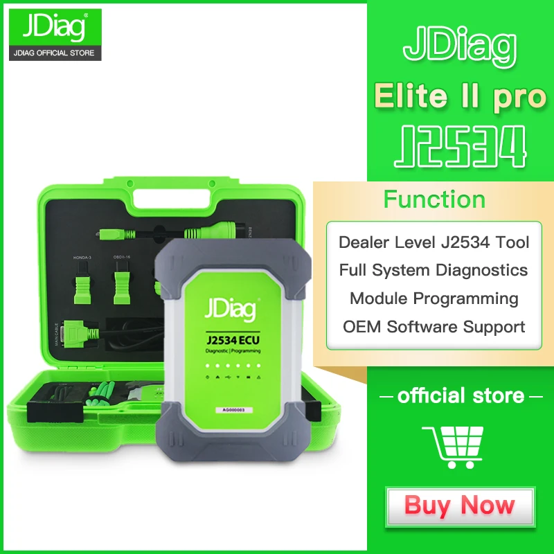JDiag оригинальный элита II Pro J2534 Профессиональный программатор системного блока