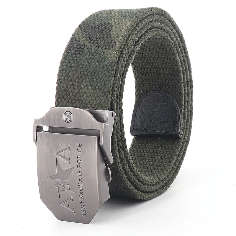 Belt For Jeans Plus Size Buckle Fashion Canvas Cowboy Women Ladies Female Belt For Man Waistband Metal Red Tactical Male Belt