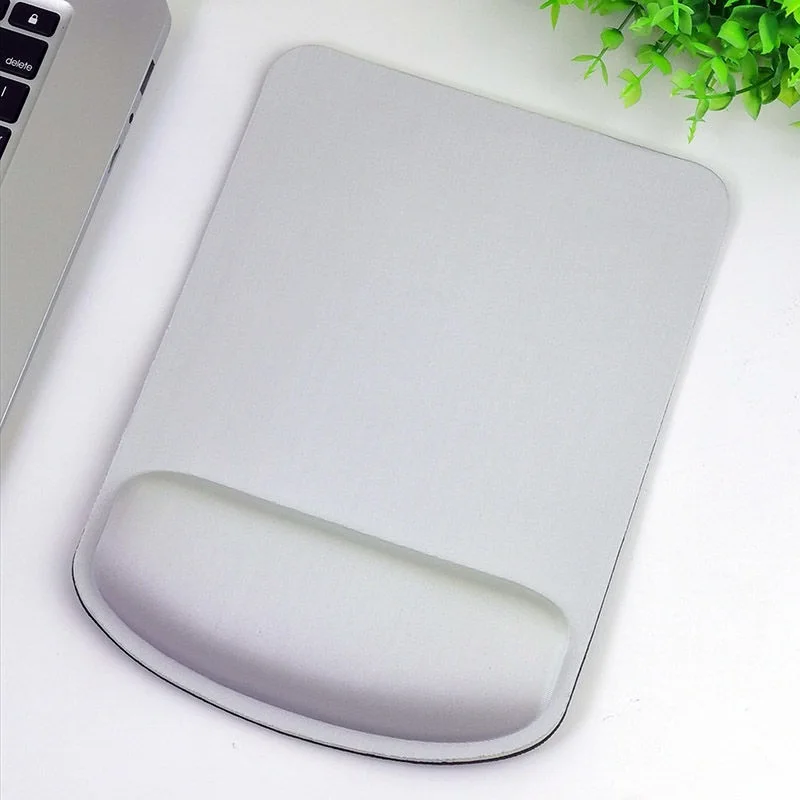 Mouse pad Gray thickened mouse pad hand rest small wrist pad desktop laptop mouse wrist rest pad with wrist pad