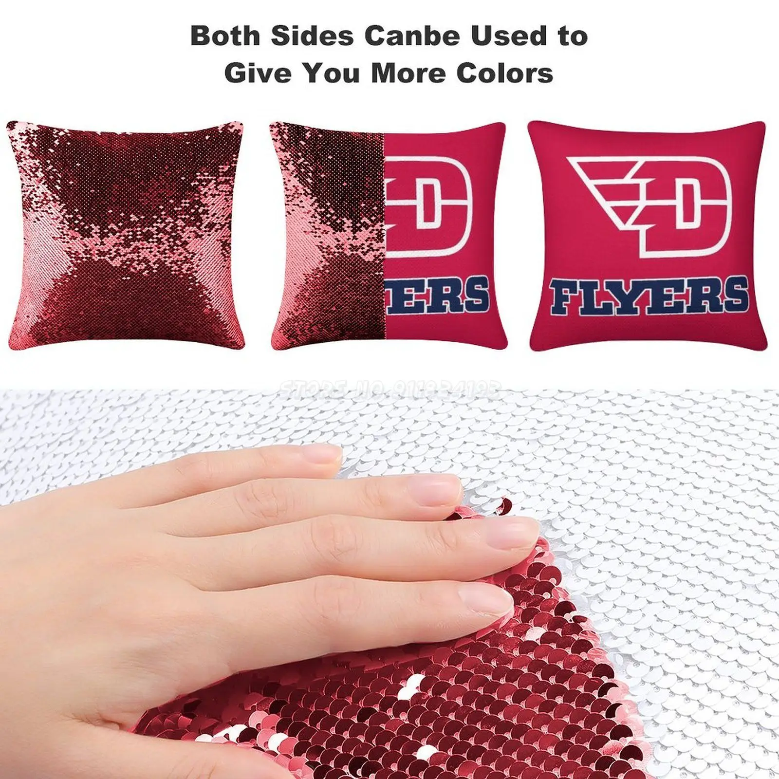 Наволочка Dayton FL с блестками наволочка для дивана 40 х40 см | Дом и сад