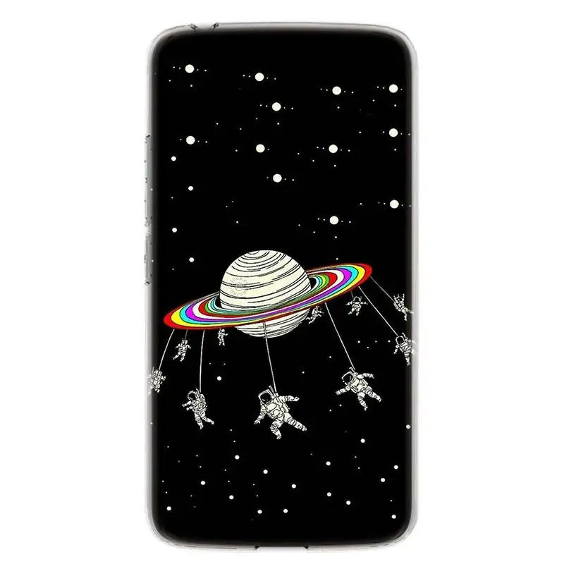 Чехол для телефона Merrry Go Planet Space Motorola MOTO G8 G7 G6 G5 G5S G4 E6 E5 E4 Plus Play Power One Action мягкий
