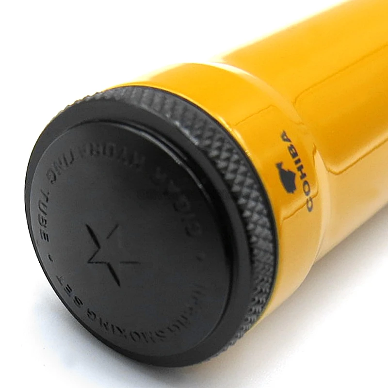 COHIBA металлическая нержавеющая сталь одна сигарета трубка держатель для путешествий Humidor портсигар коробка с увлажнителем табак хранения