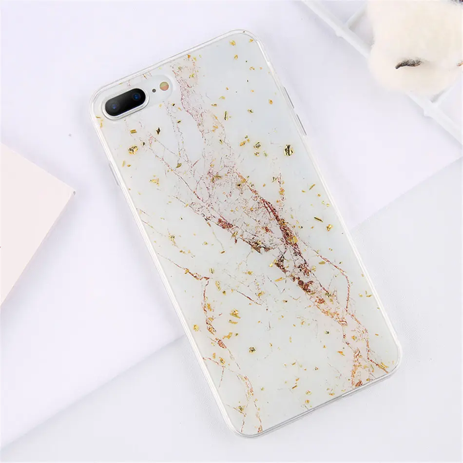 Lovebay Золотая фольга Bling marble для iPhone 11 Pro Max X XS Max XR чехол для телефона мягкий ТПУ чехол для iPhone 7 8 6 6s Plus блестящий чехол