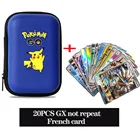 Игровые французские карты Pokemon Pikachu, вместительный держатель для карт, альбом, Жесткий Чехол, держатель для книг, коробка для хранения, рождественские подарки