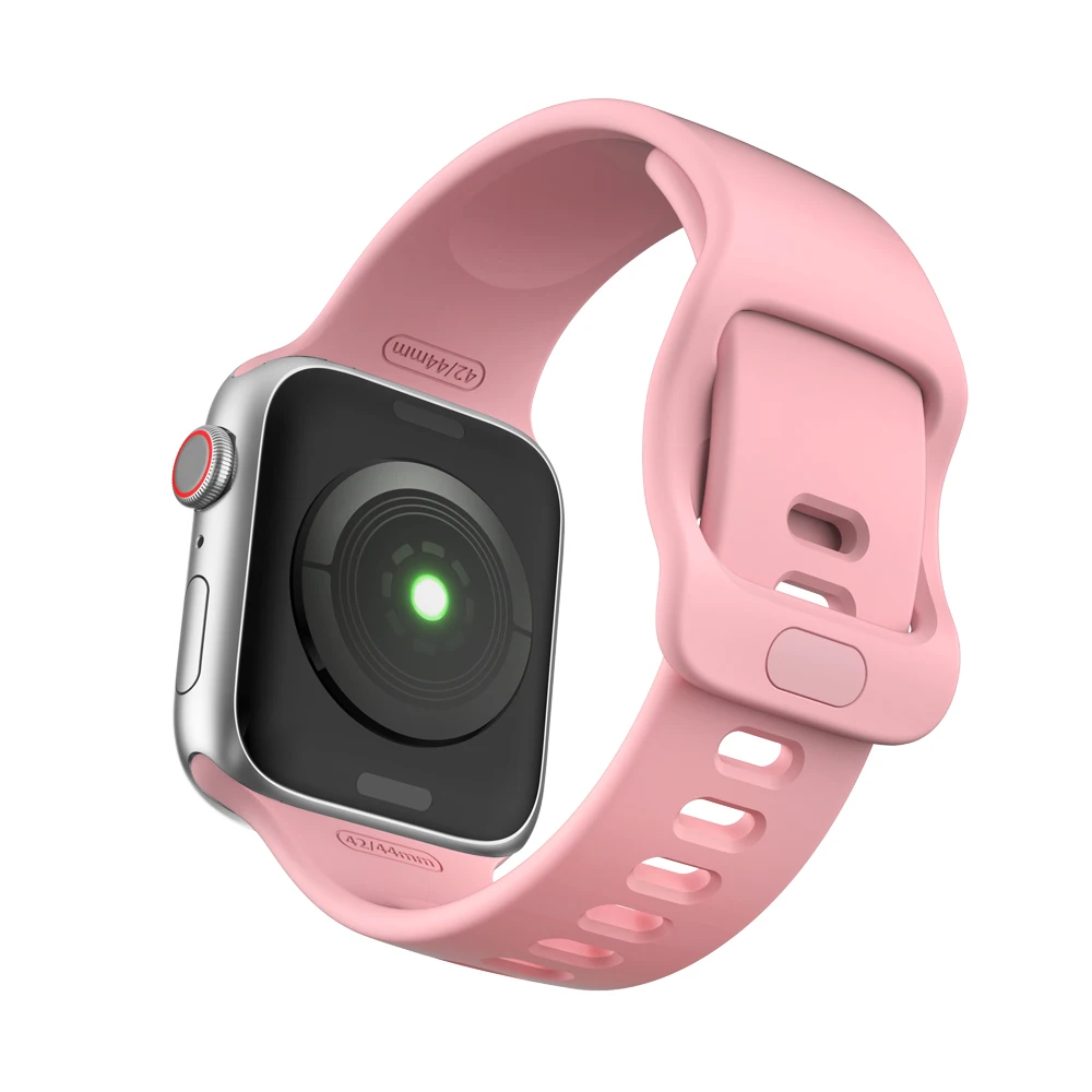 Силиконовый ремешок для Apple watch band 44 мм 40 мм Apple watch 5 4 3 2 1 iWatch band 38 мм 42 мм спортивный жидкий ремешок для часов браслет ремень