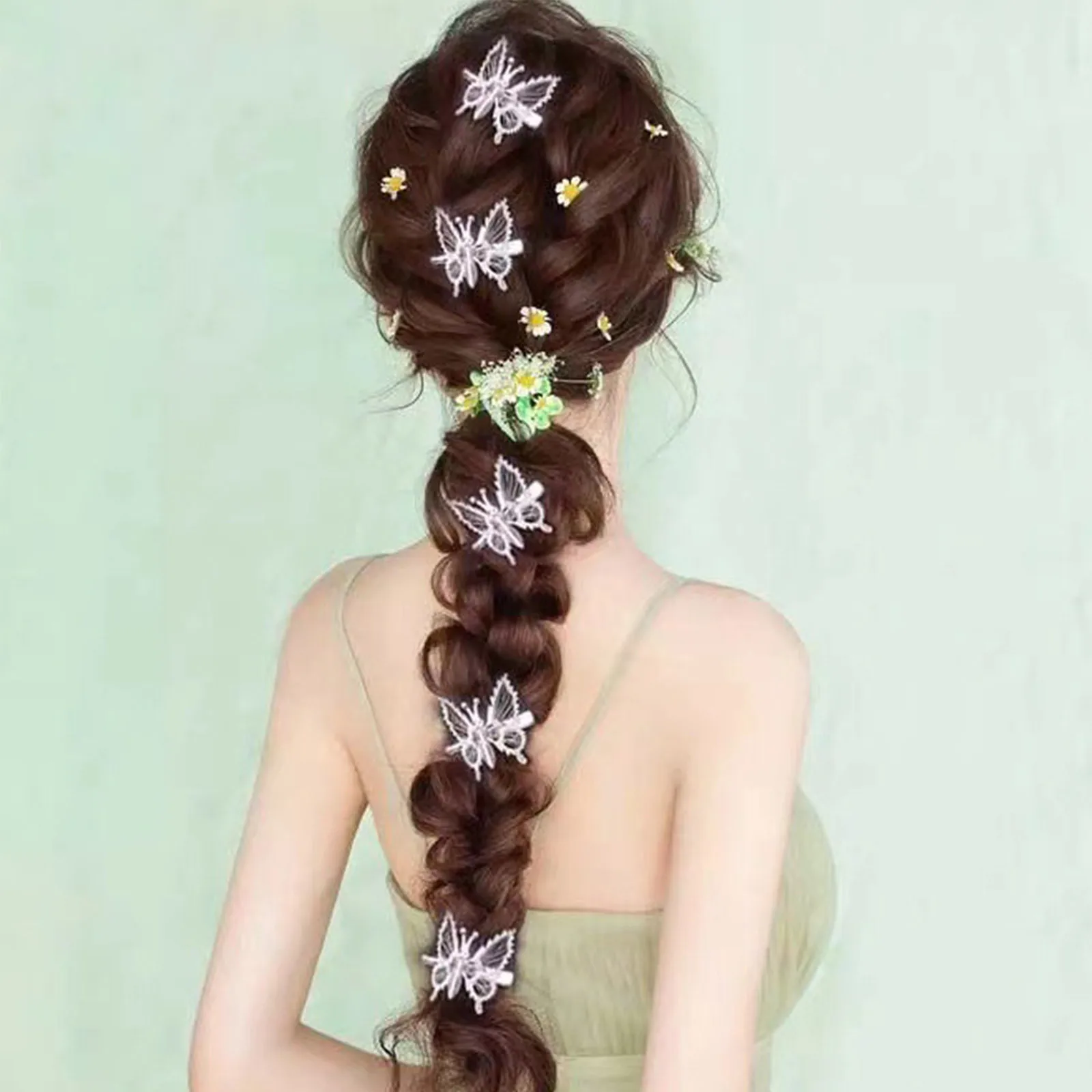 Металлическая шпилька для волос с движущимися бабочками аксессуары девушек