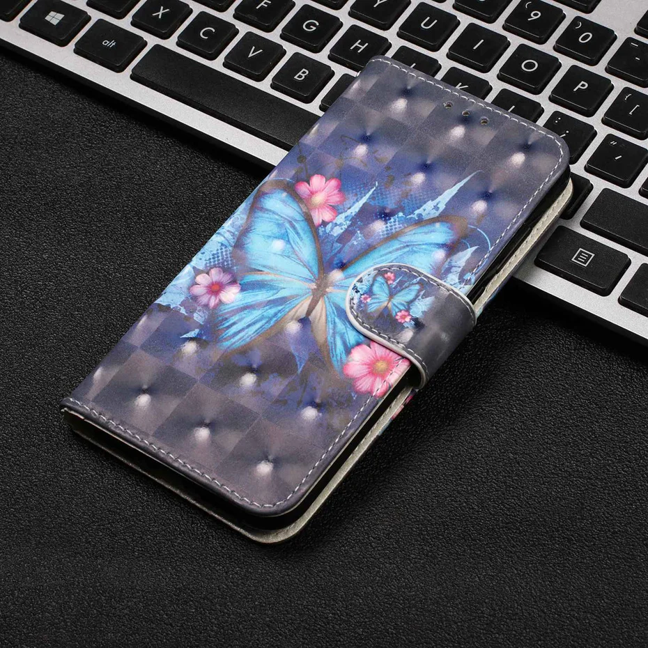 3D мягкий чехол-бумажник из ТПУ для huawei Honor 20 pro 10 lite, откидной Чехол для мобильного телефона s на Honor 10i 8A 8S 8X 7A PRO 7S 7C, кожаный чехол-книжка