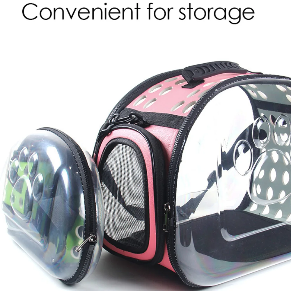 Складной кошка дорожная сумка для домашних животных дышащая собака переноска