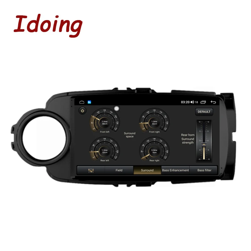 Автомобильный радиоплеер Idoing 9 дюймов интеллектуальная система для Toyota Yaris 2012-2017