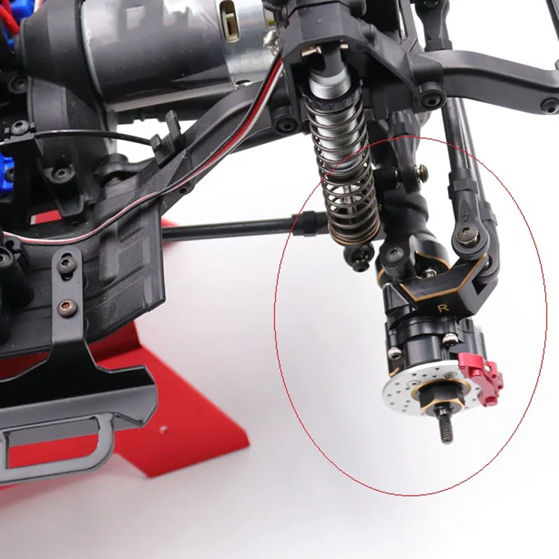 Brass Axis Steering Cup Cover Brake Caliper Front Hub Carrier for 1/10 RC Crawler Car Traxxas TRX4 TRX-4 | Игрушки и хобби