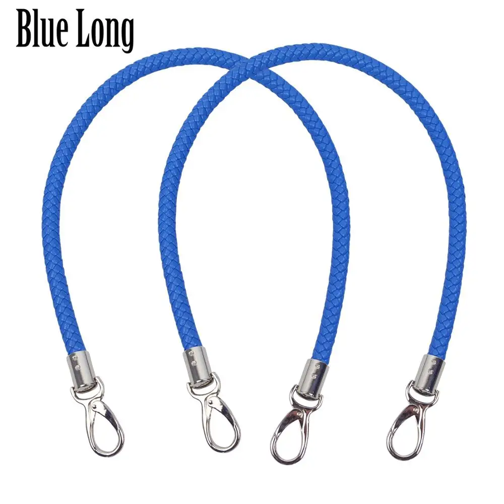 blue long TANQU Новинка 1 пара Obag ручки длинный короткий ремень для Obag EVA Obag женская сумка через плечо - Цвет: blue long