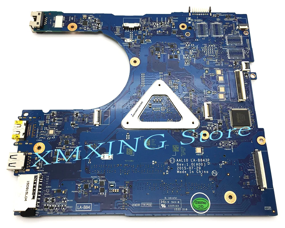 FULCOL для DELL INSPIRON 5458 5558 5758 материнская плата ноутбука I5-4210U SR1EF CPU LA-B843P 00HJC9 0HJC9