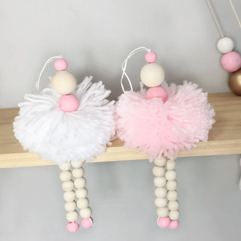 Скандинавском стиле деревянные колышки для девочек декор детской комнаты