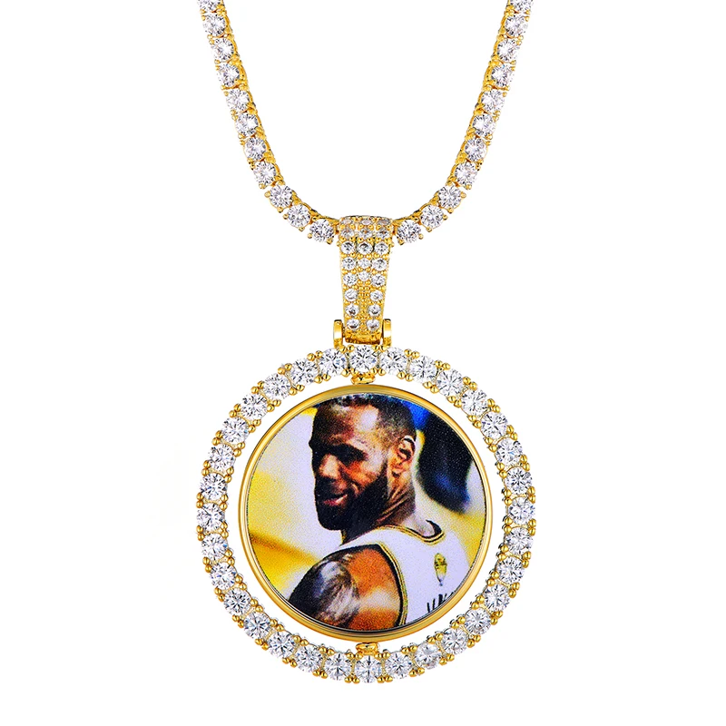 Профессиональные пользовательские фото ожерелья с теннисной цепочкой 2 можно