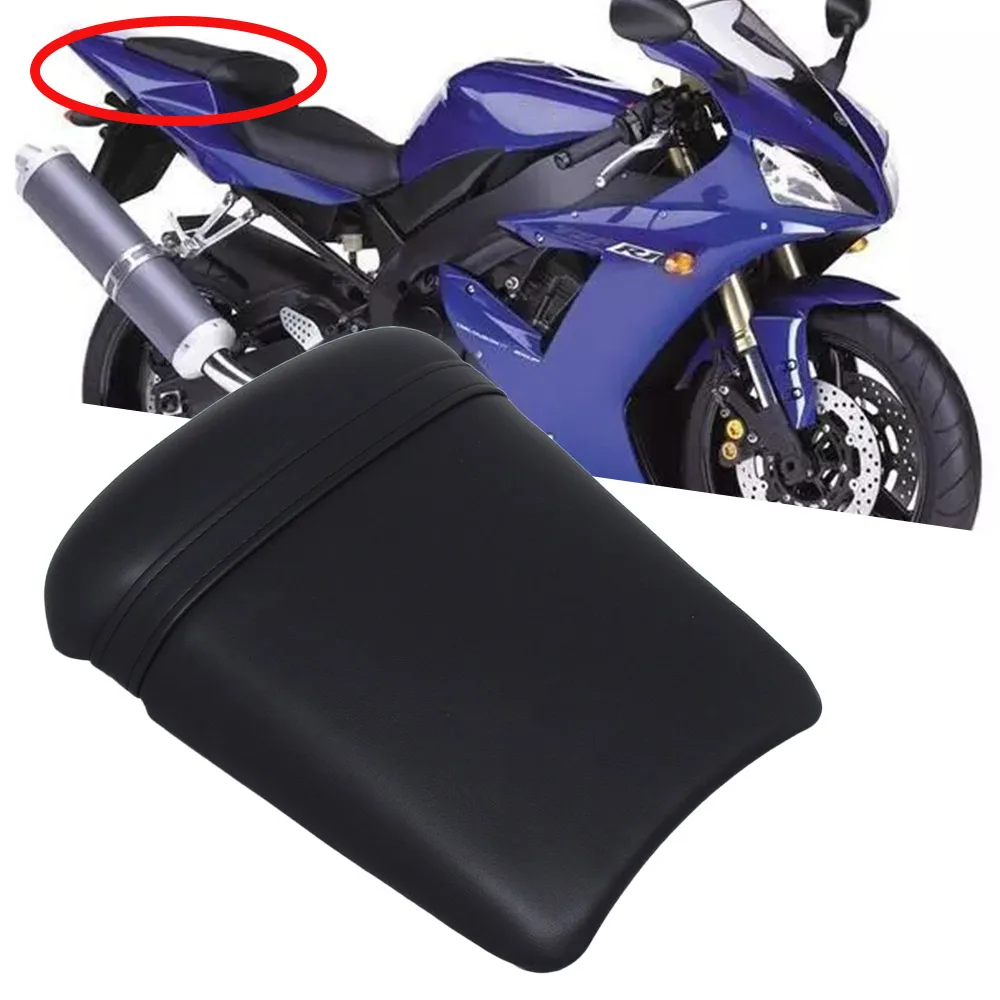 Мотоциклетная Черная задняя подушка для пассажирского сиденья Yamaha 2002-2003 YZF R1 2002