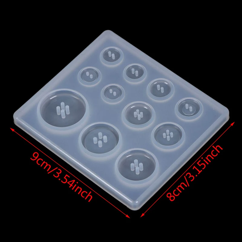 

1Pc Silicone Mold Resin Button DIY Handmade Resin Mold With Hole Pendant Button Heart Letter Pendant Jewelry Making Mould