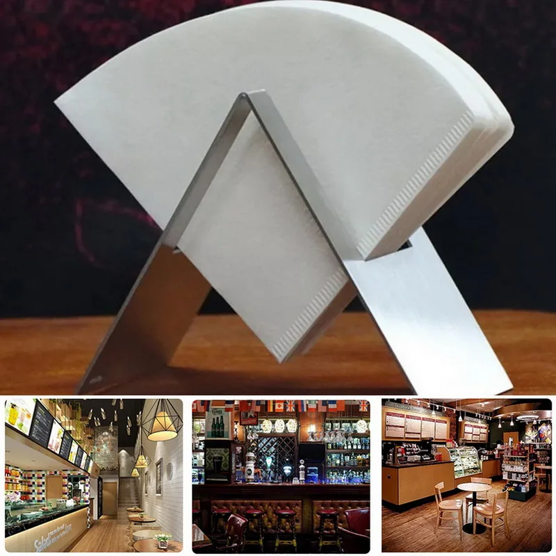 Hand Drip Coffee Filter Paper Holder Storage Rack Decorative Container Countertop Dispenser Display Stand Shelf | Дом и сад