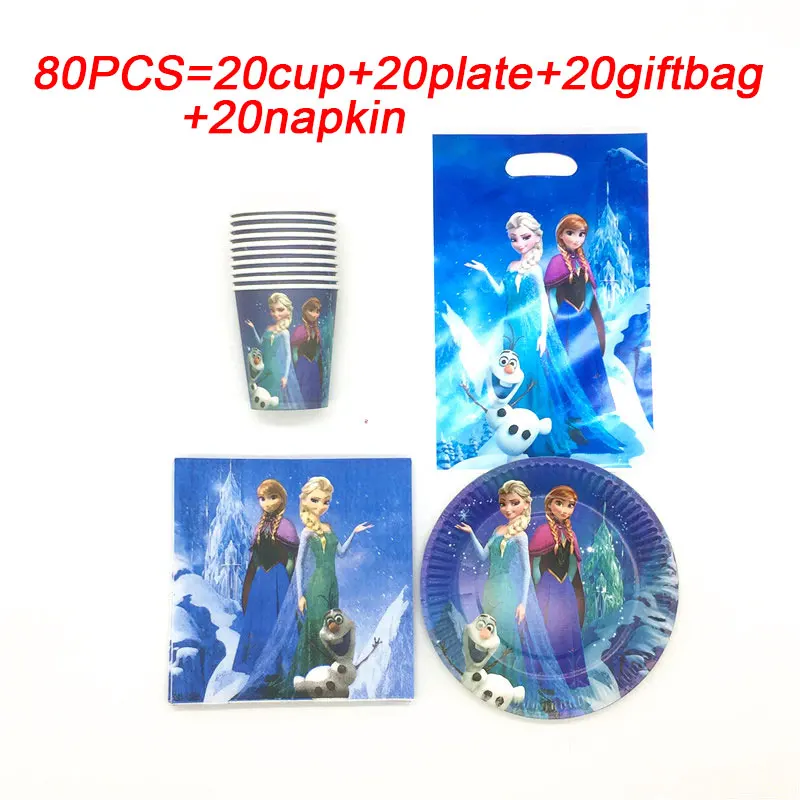 Forzen--(1) DISNEY Frozen Princess Снежная королева Анна Эльза детские украшения на день рождения Детские вечерние принадлежности для девочек Декоративная скатерть для вечеринки - Цвет: Forzen--(1)