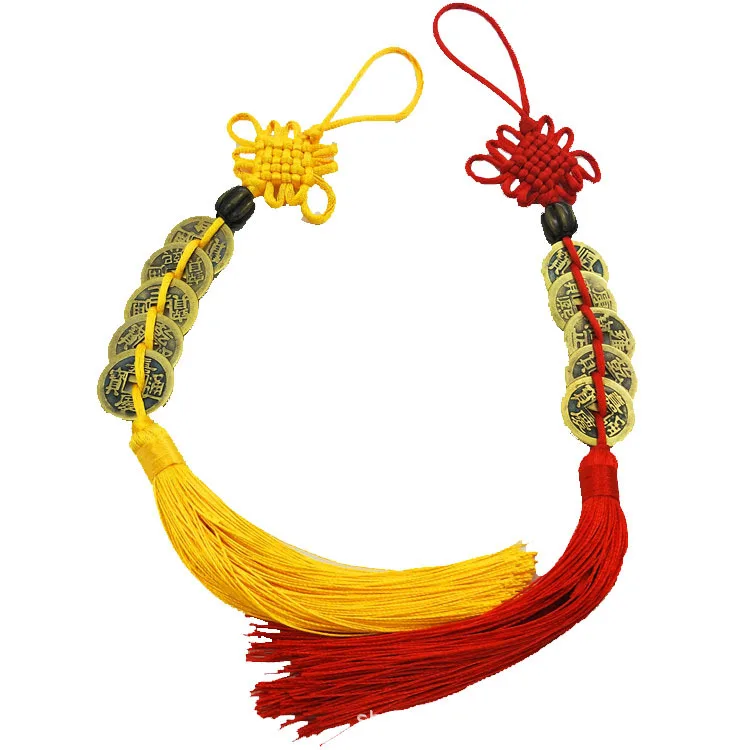 Пять императорских денег подвеска на удачу старинная монета 1 шт. красный