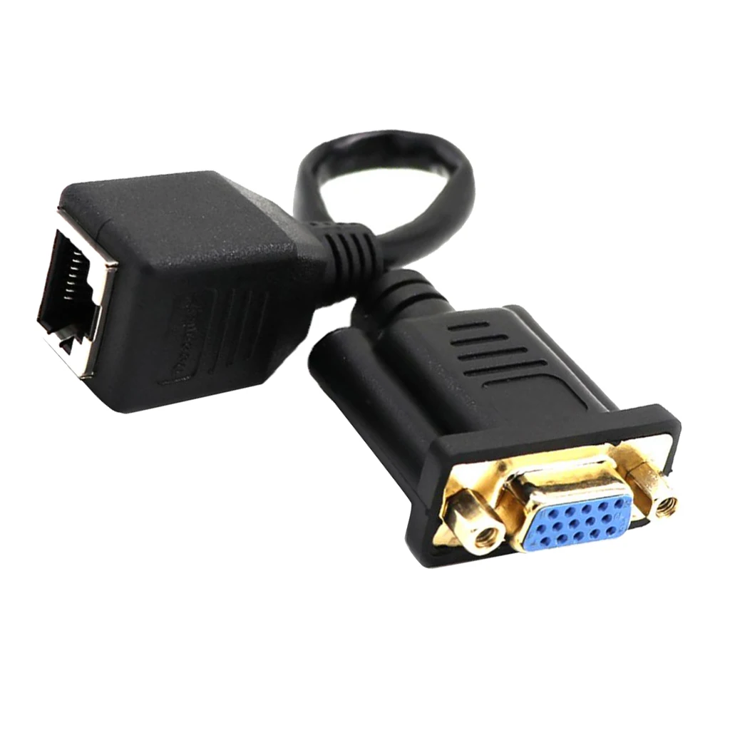 Переходник-удлинитель VGA Кабель-адаптер Cat5/Cat5E/соединитель сетевого кабеля мама |
