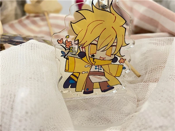 

Aotu World Godrose Grey Anmicius King Keychain 6.5cm Acrylic Figure Keyring Pendant Kids Christmas Toy 7155