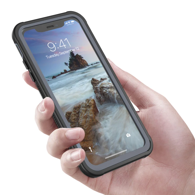 Грандевер Прозрачный бампер чехол для iphone 8 7 Plus X XS Max XR PC TPU задняя крышка 11 pro