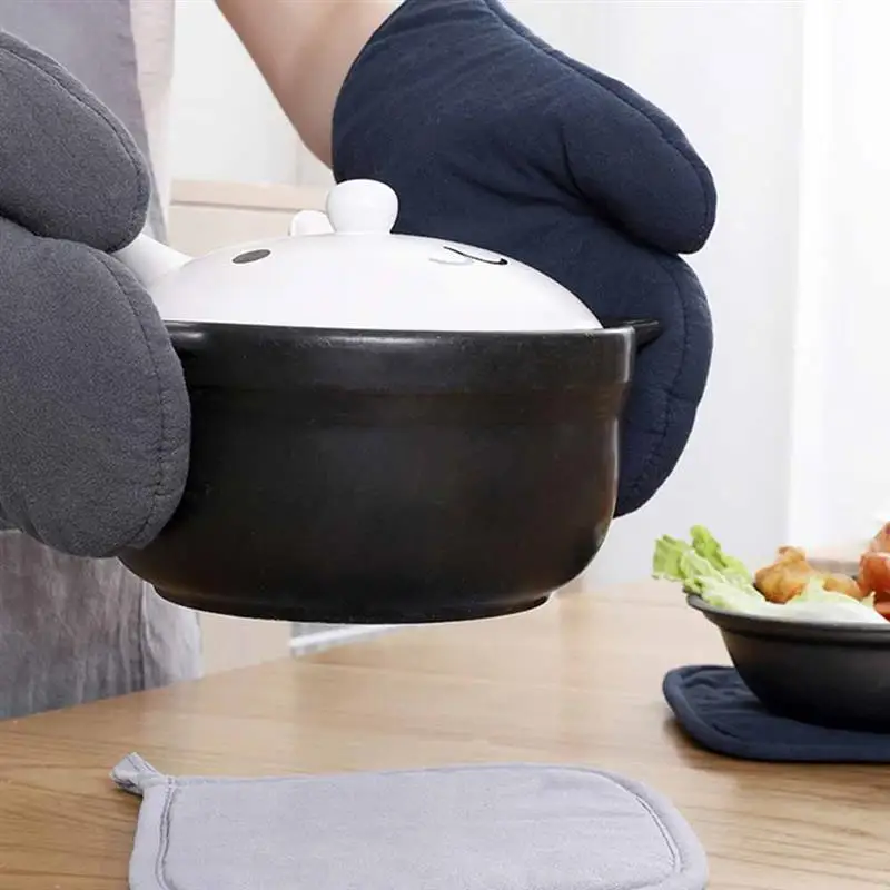 

Single-glove kitchen thickened heat insulation gloves microwave oven special household high temperature baking tools