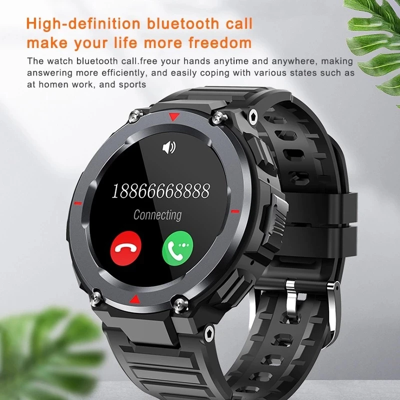 GEJIAN Смарт часы Для мужчин вызовов через Bluetooth smartwatch s для Android iOS монитор