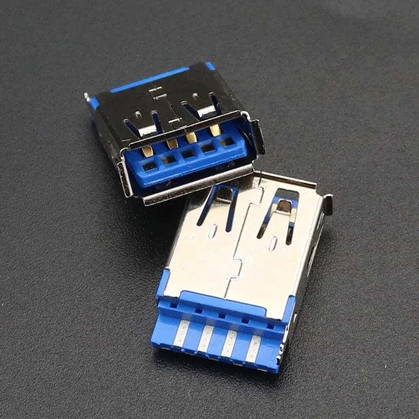 YuXi 10 шт. USB 3 0 гнездовой разъем типа AF короткий проводной терминал порт док станции