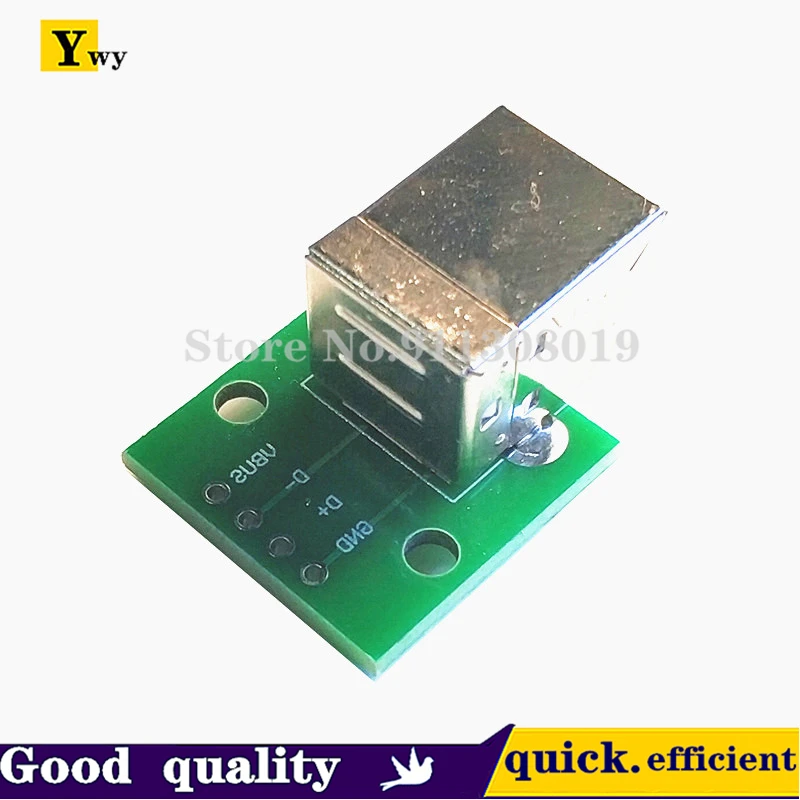 5 шт. квадратное сиденье для принтера USB-B Type B погружения в небольшую плату кабель